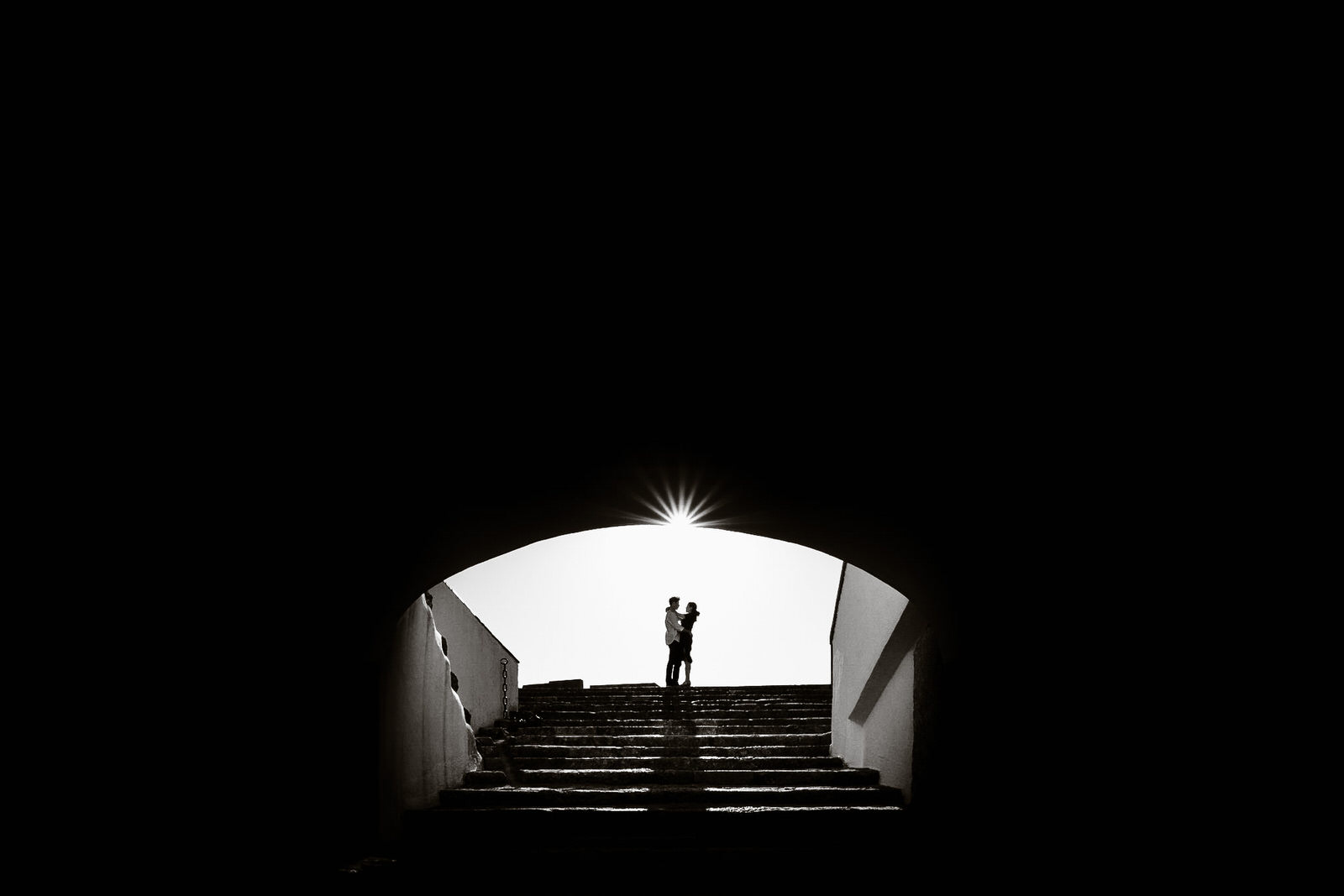 sessão de solteiros no forte em Setúbal