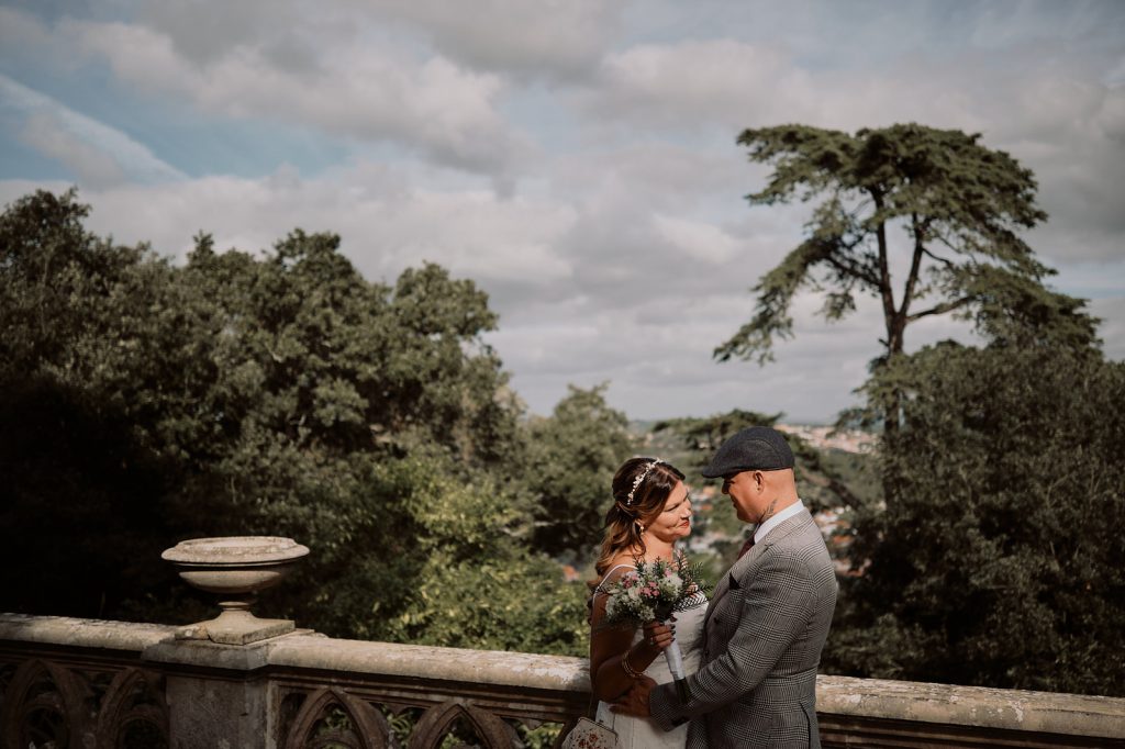american couple elopement in Sintra, Portugal