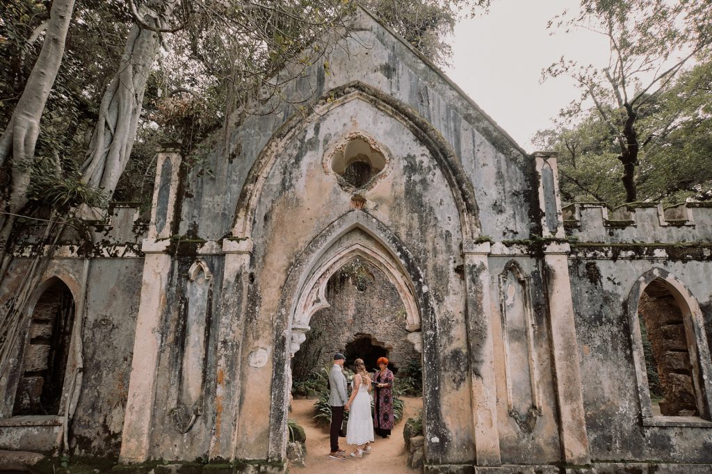 Ruins of church in Monserrate, Sintra
