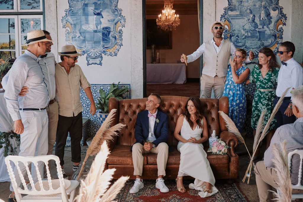 ceremony at quinta das pintoras
